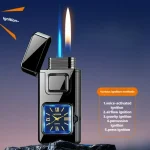 Briquet électrique + Véritable montre allumage à double feu