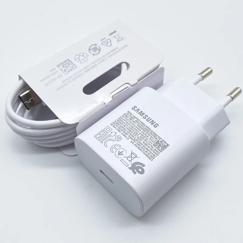 Samsung-Chargeur Super Rapide USB Type C, Adaptateur Cargador