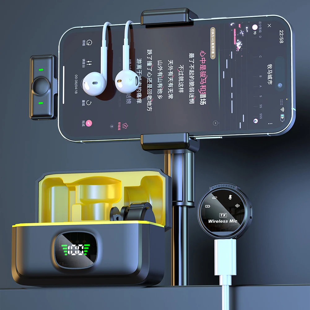 Xiaomi sans fil Revers Microphone USB-C/Ios Wild Lavalier Mic suppression du bruit – Image 3