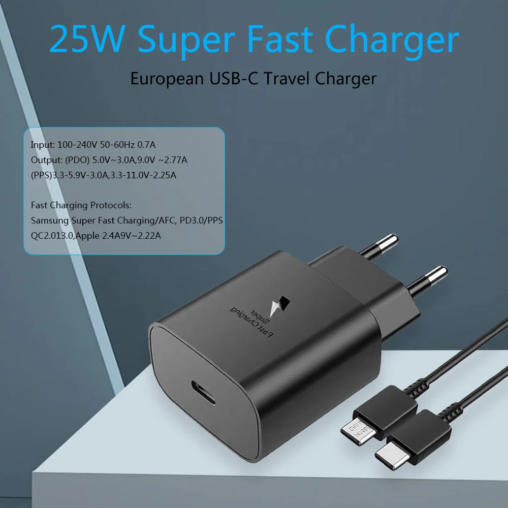 Samsung Galaxy Chargeur super rapide adaptateur secteur PD 25W – Image 5