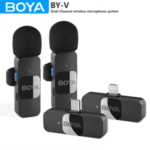 BOYA BY-V Microphone Sans Fil Lavalier Revers