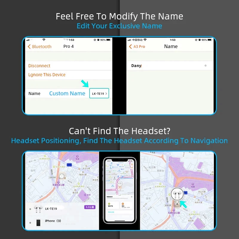 Airs Pro casques sans fil Bluetooth écouteurs TWS – Image 2